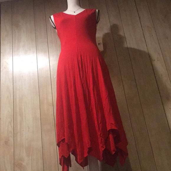 Fall Red Dress - Picture 2 of 7